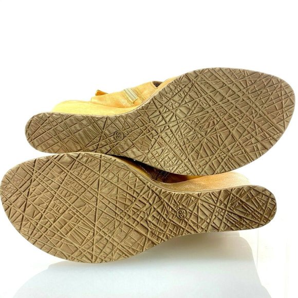 MIZ MOOZ Brianne 9 / 39 Wedge Peep Toe Zip Sandals - Picture 9 of 9